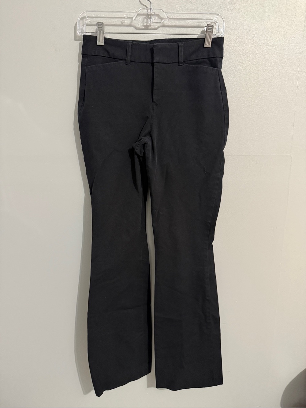 Old Navy Pants Womens 2 High Rise Pixie Flare Black Work Business Casual Office